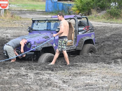 Jeeps on trail