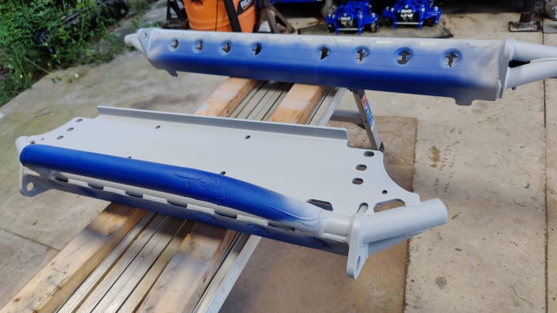 Bumpers primered
