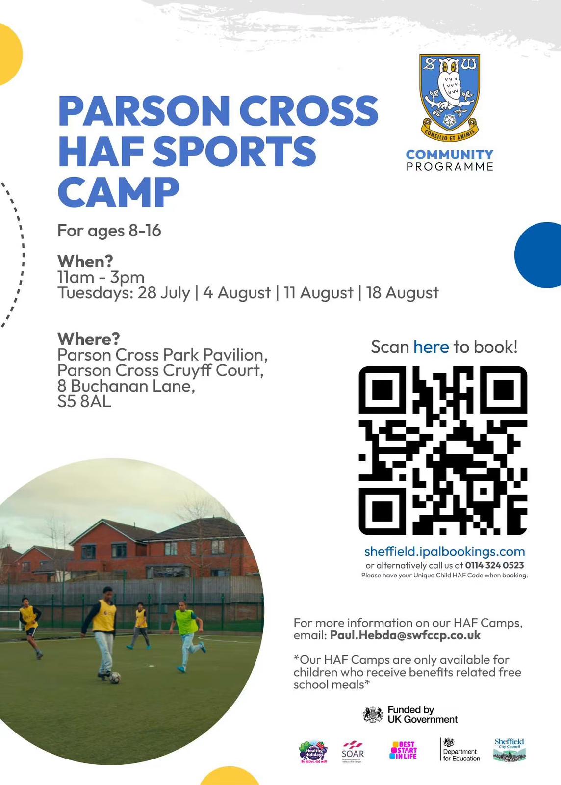 Parson Cross HAF Sports Camp