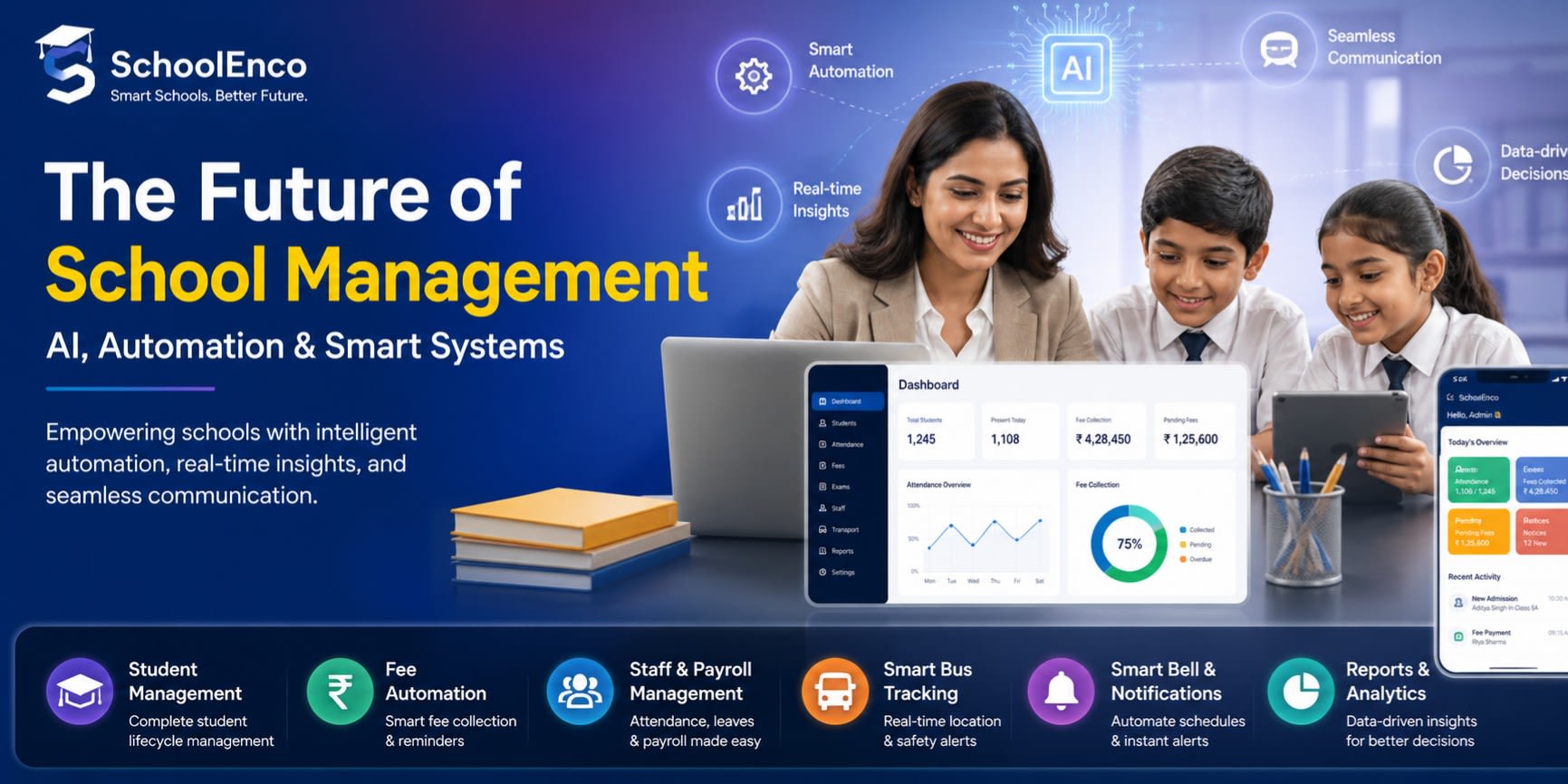 The Future of School Management: AI, Automation & Smart Systems (2026 Guide)