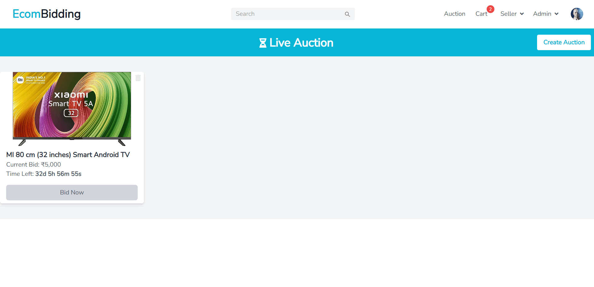 EcomBidding, screen 6 of 9