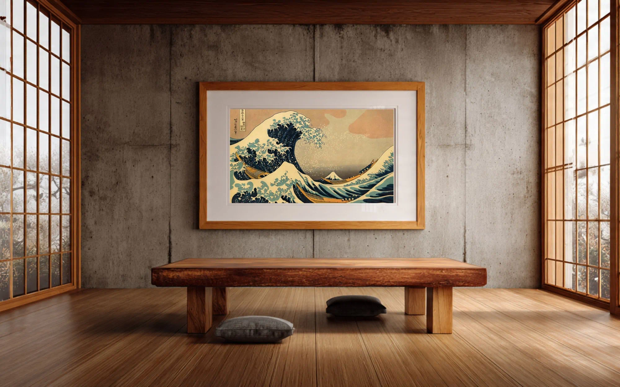 #003 - Hokusai 36 Views - Interior mockup (Japanese room)