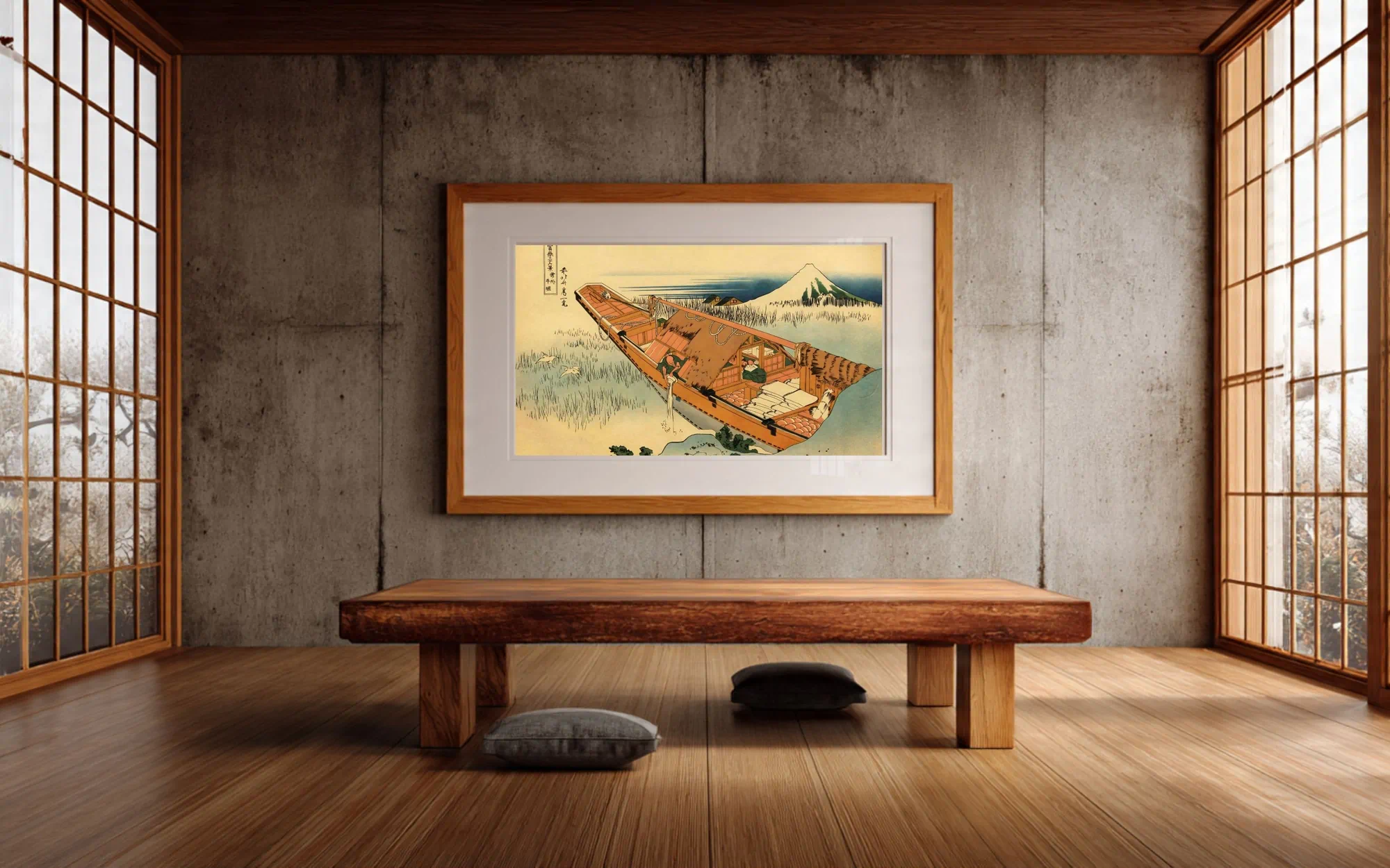 #004 - Hokusai 36 Views - Interior mockup (Japanese room)