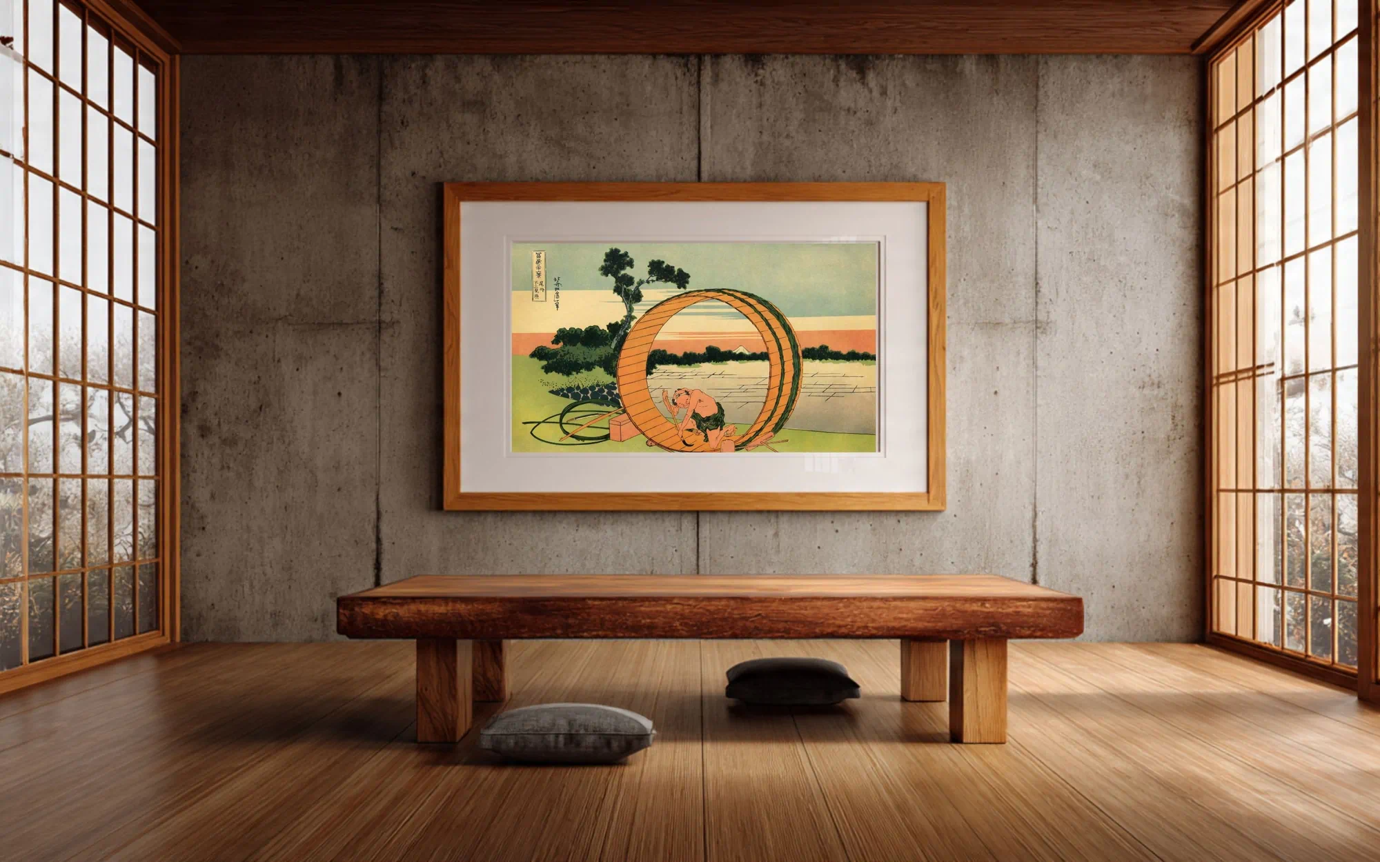 #005 - Hokusai 36 Views - Interior mockup (Japanese room)