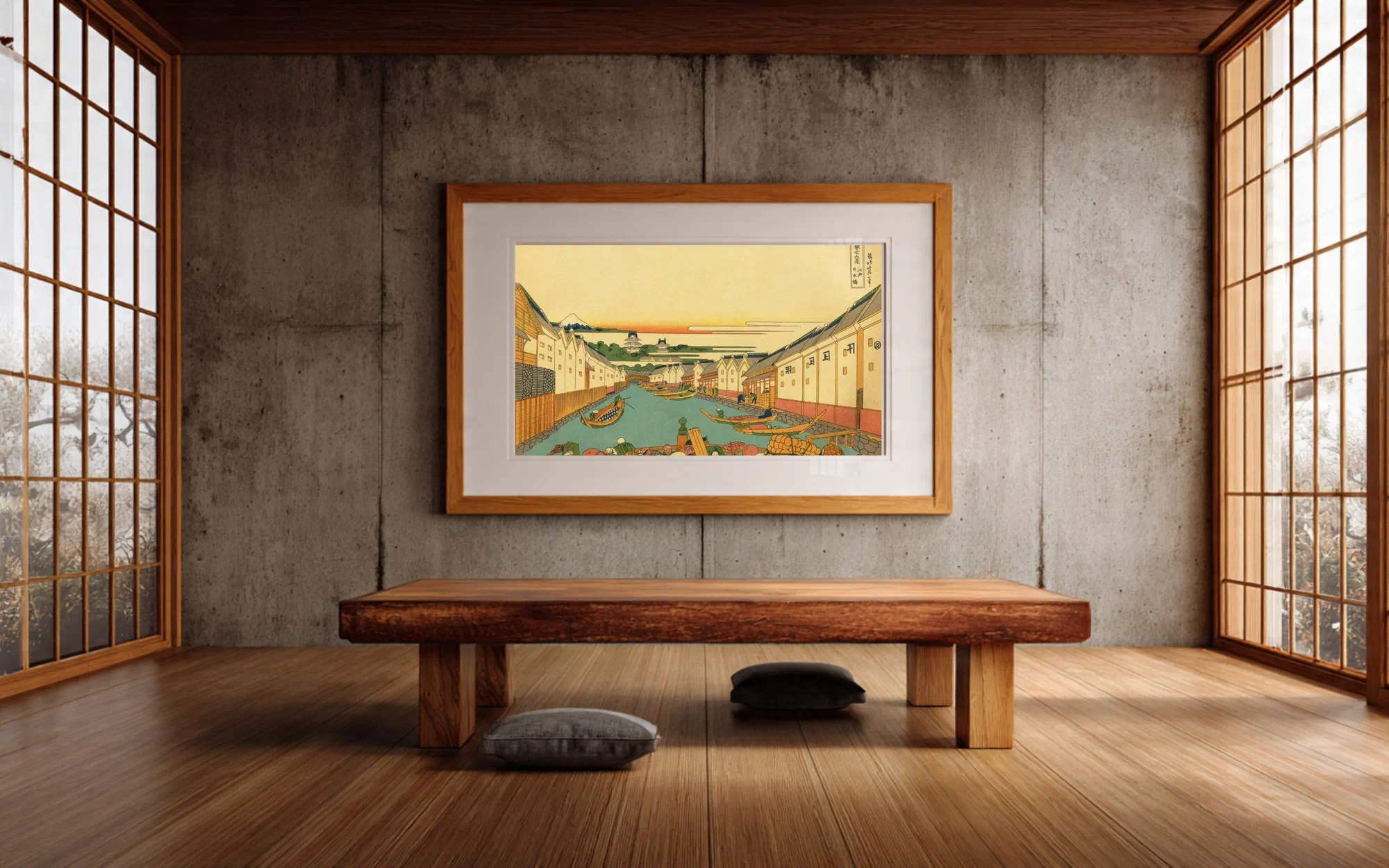 #006 - Hokusai 36 Views - Interior mockup (Japanese room)