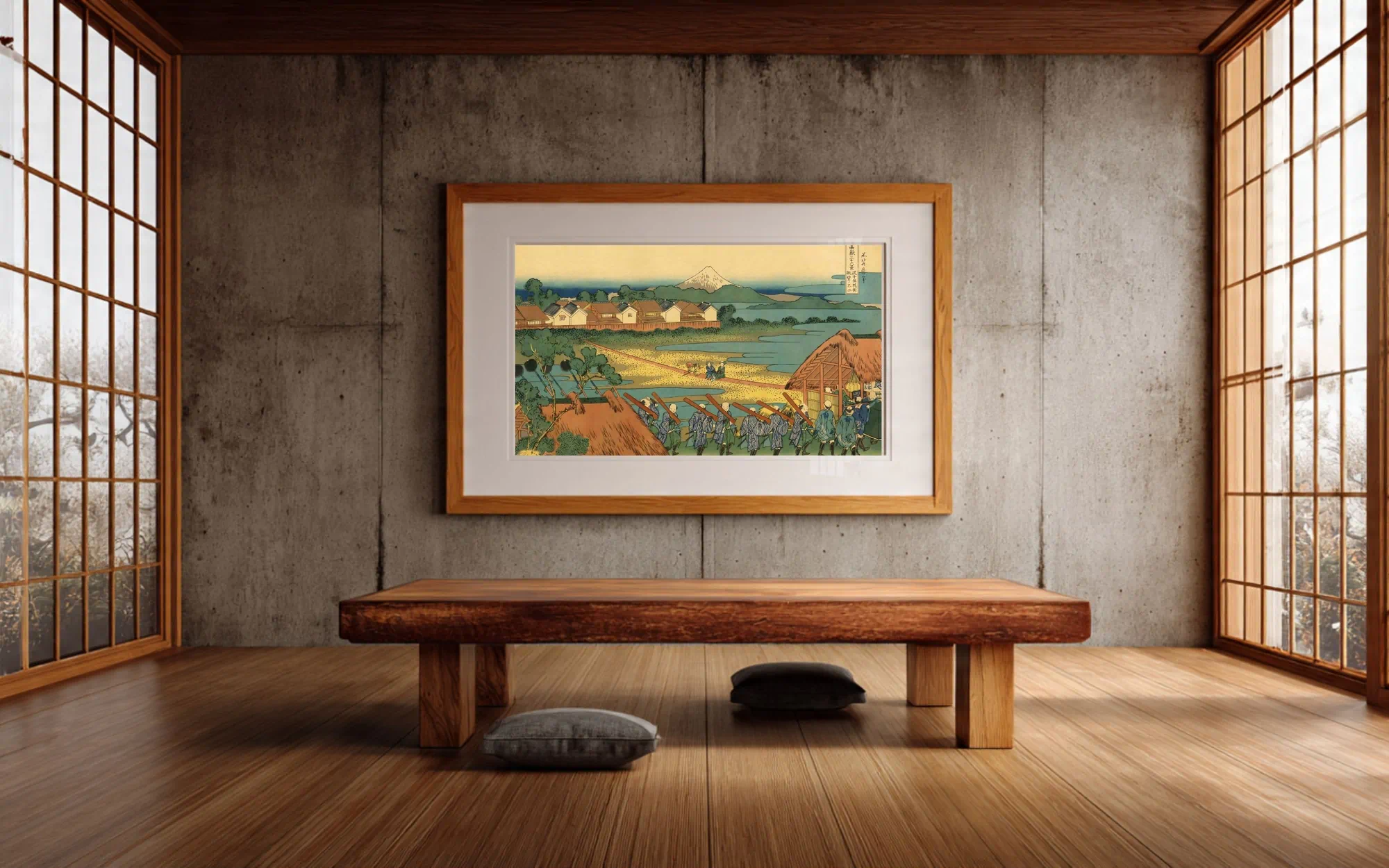 #016 - Hokusai 36 Views - Interior mockup (Japanese room)
