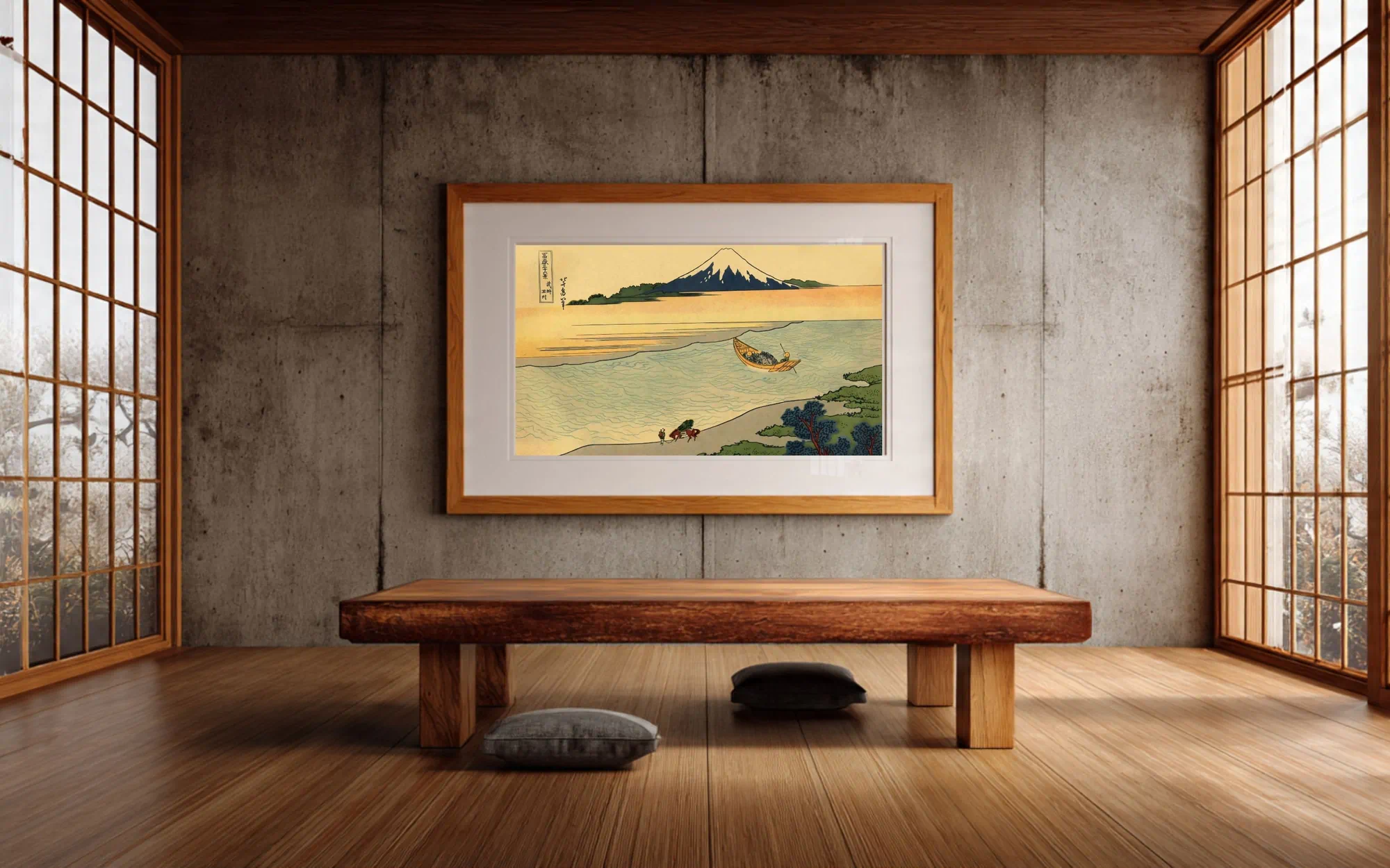 #017 - Hokusai 36 Views - Interior mockup (Japanese room)