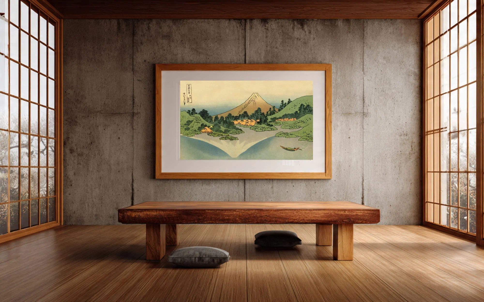 #026 - Hokusai 36 Views - Interior mockup (Japanese room)