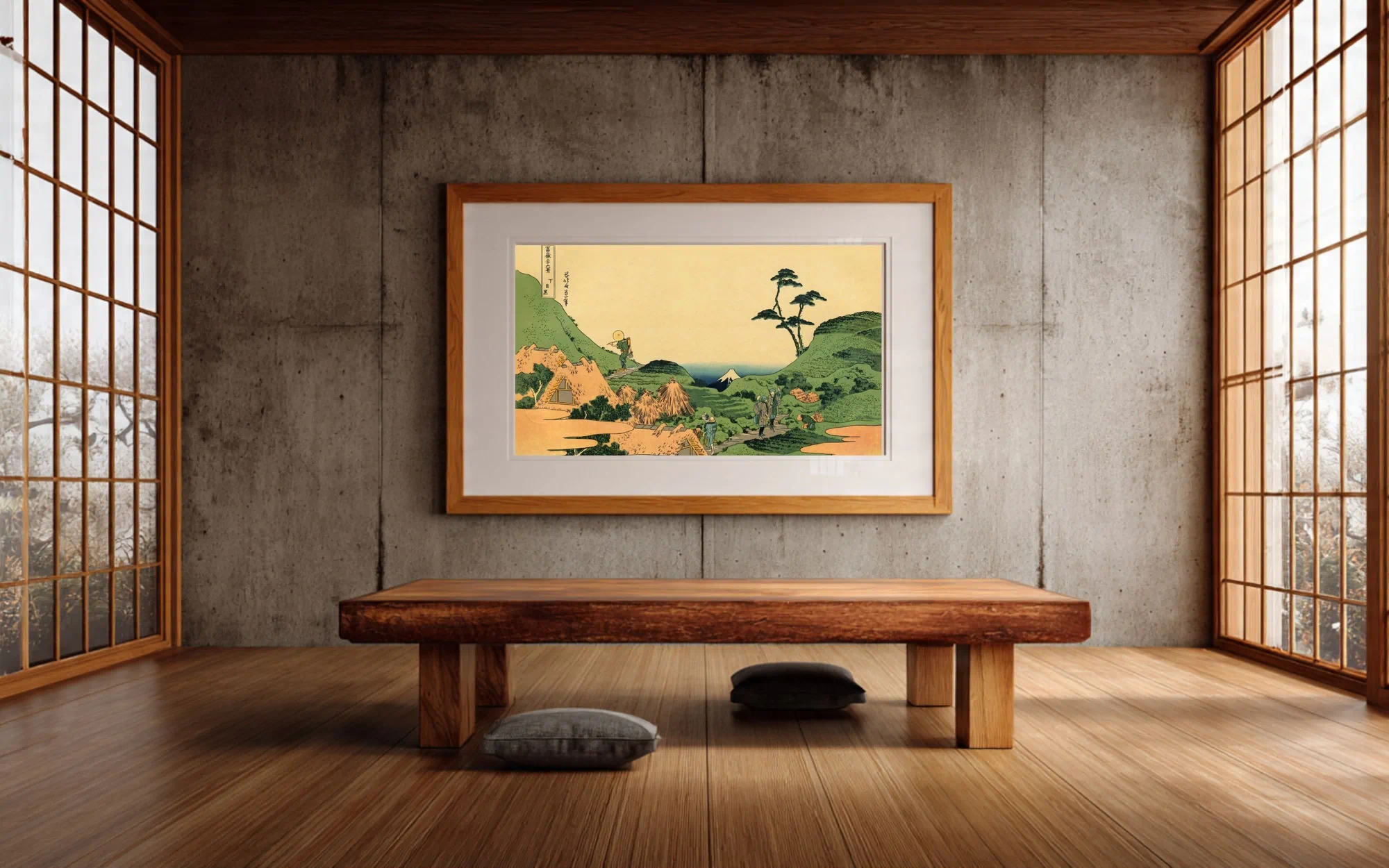 #013 - Hokusai 36 Views - Interior mockup (Japanese room)