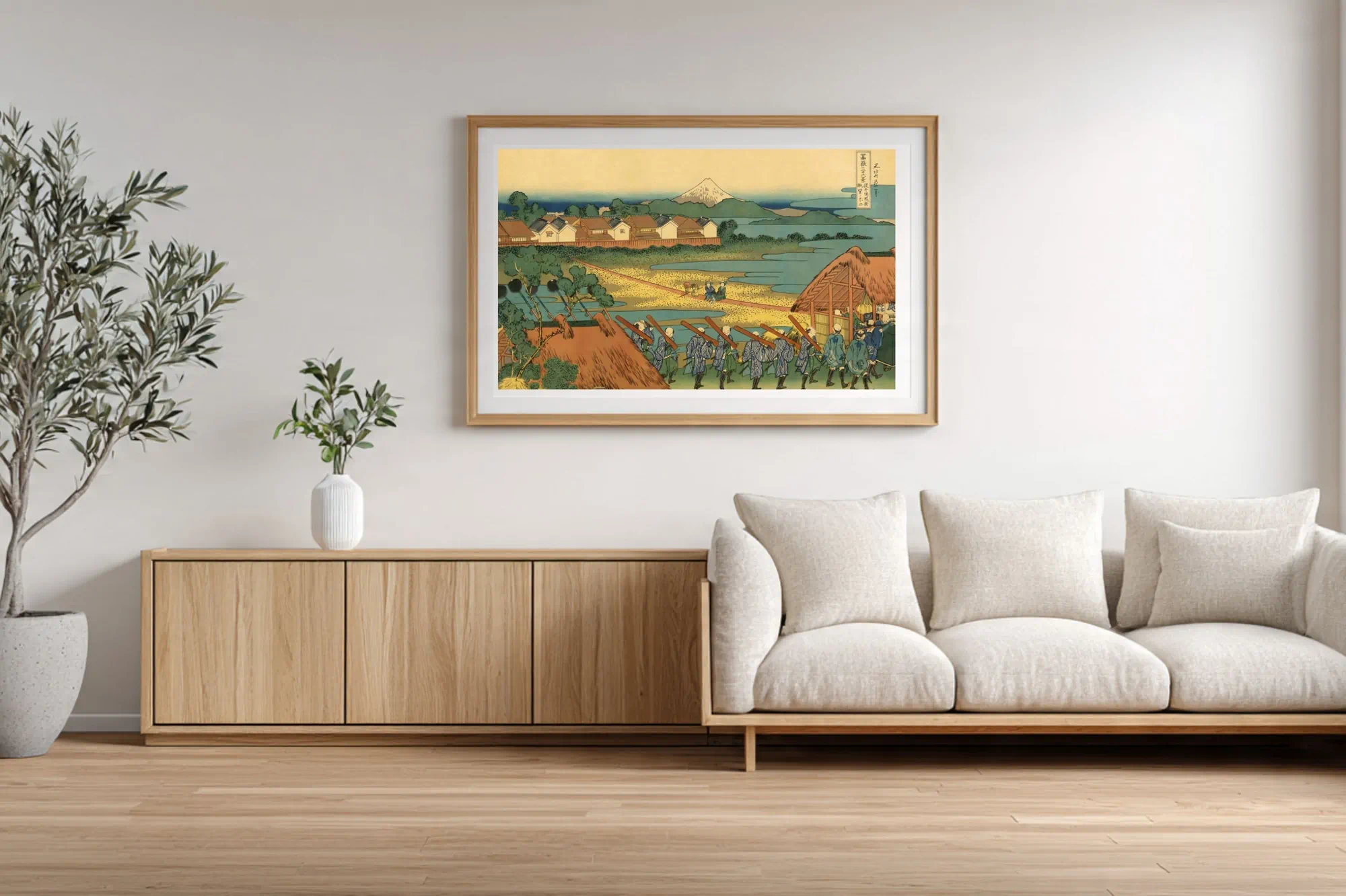 #016 Fuji from Senju Pleasure Quarter