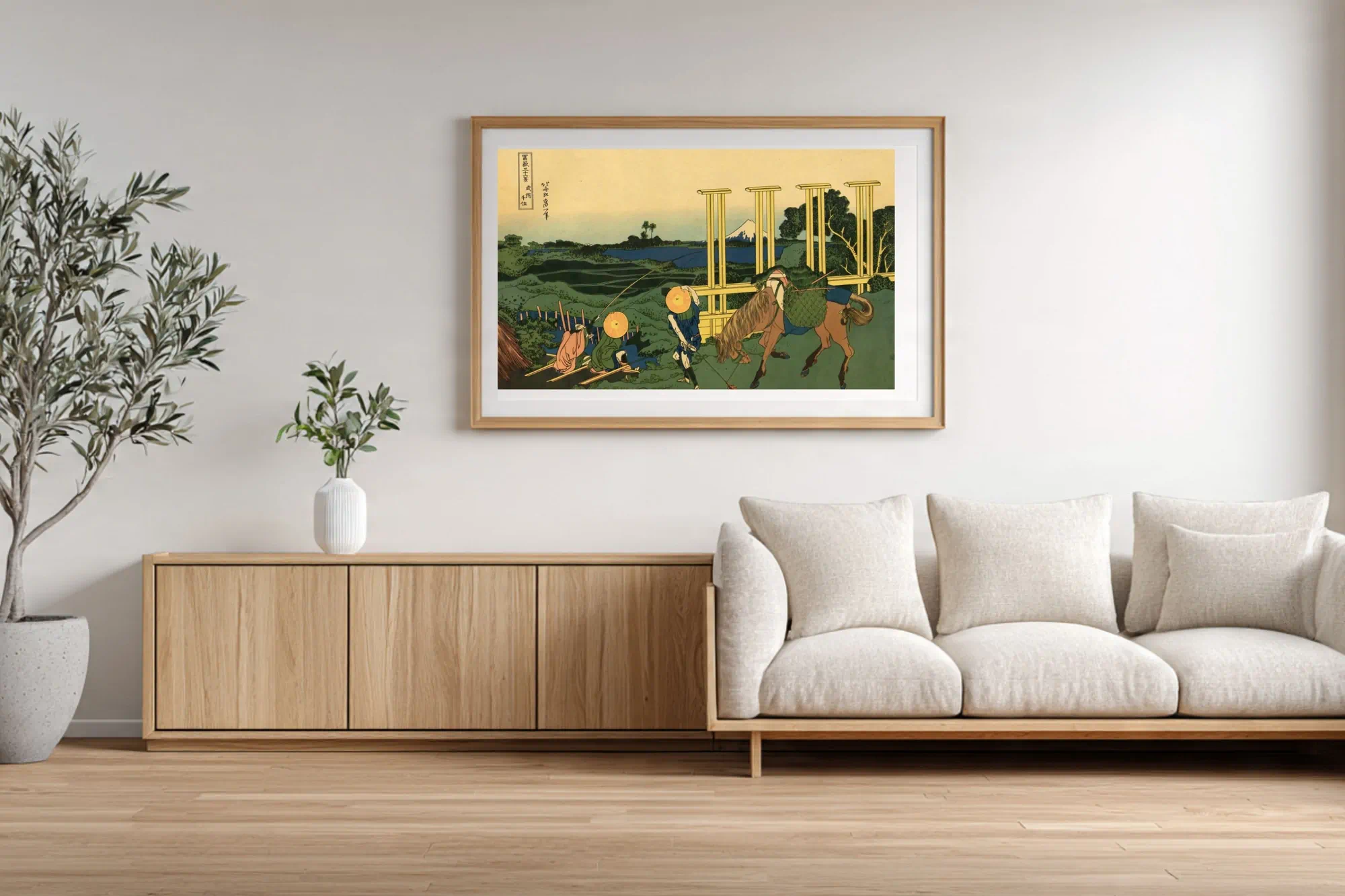 #015 - Hokusai 36 Views - Interior mockup (living room)