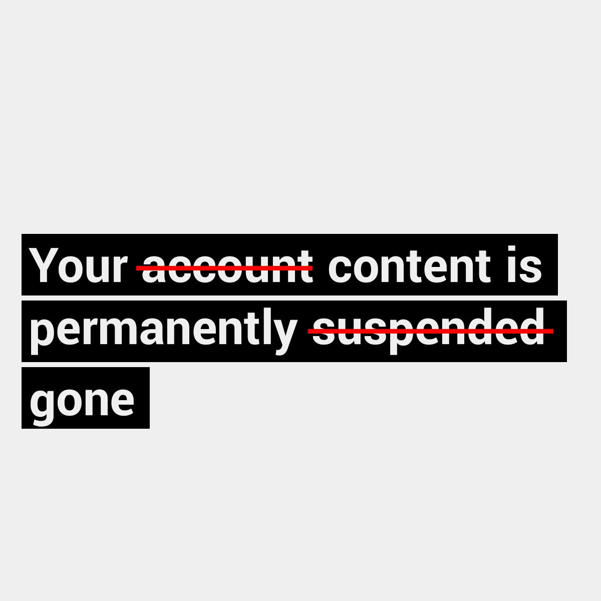 Your account is permanently suspended - Manuel Matuzović