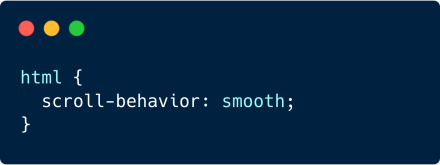 There's native, CSS-only smooth scrolling.