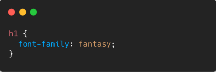 macOS uses Papyrus as the default font when you define the generic font family “fantasy”.