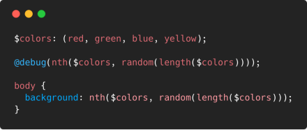 How to get a random background-color (or any other value) each time I compile Sass.