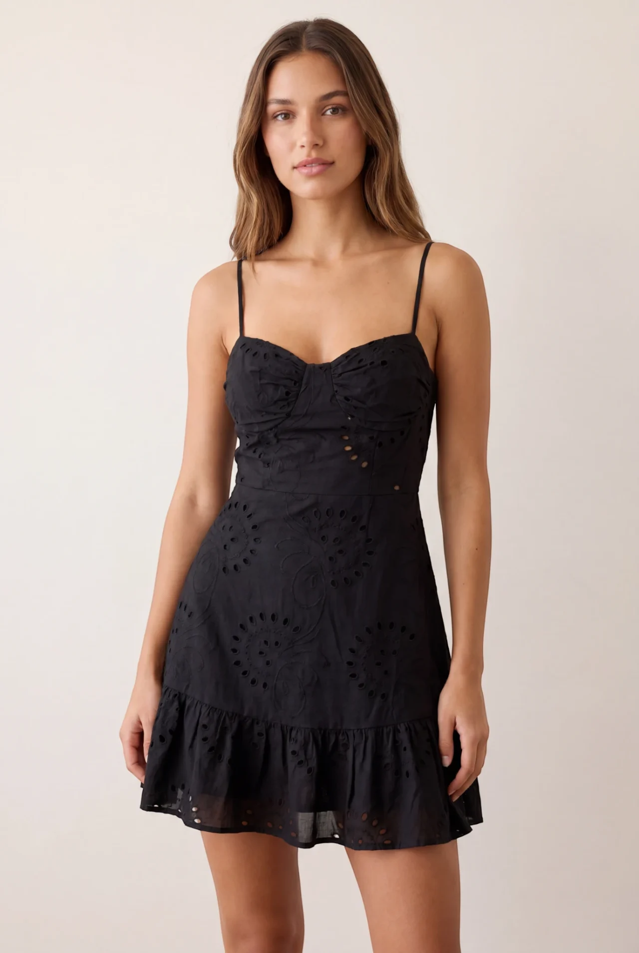 Broderie Anglaise Mini Dress