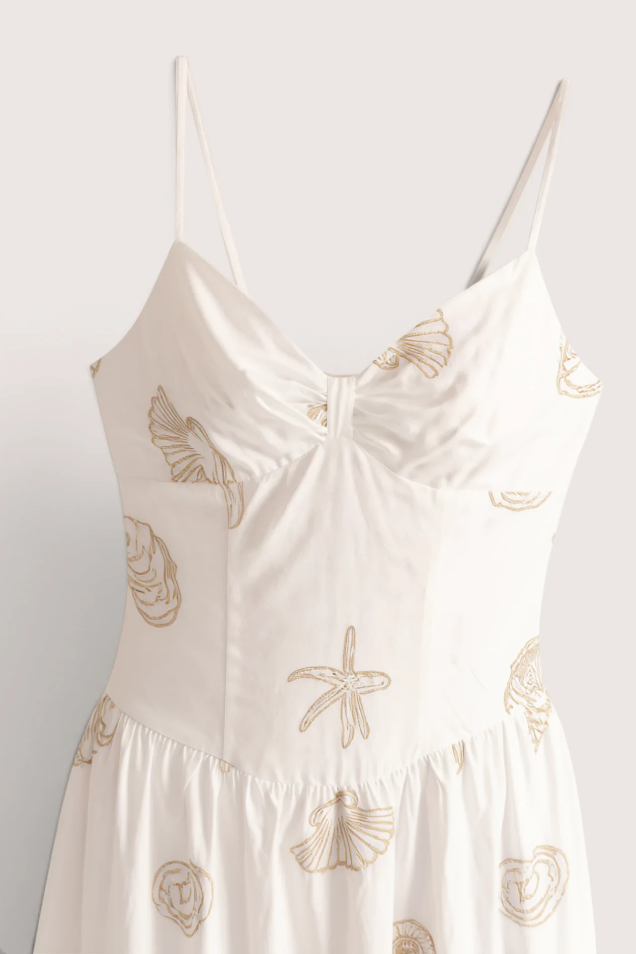 Embroidered Seashell Maxi Dress