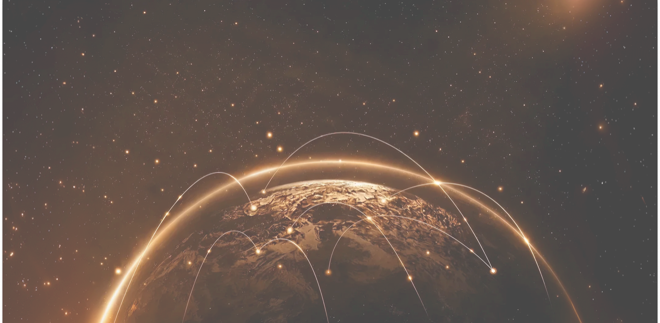 Earth globe representing global connectivity and international trade