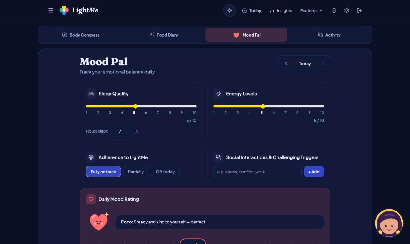 lightMe – App de salud integral — screenshot