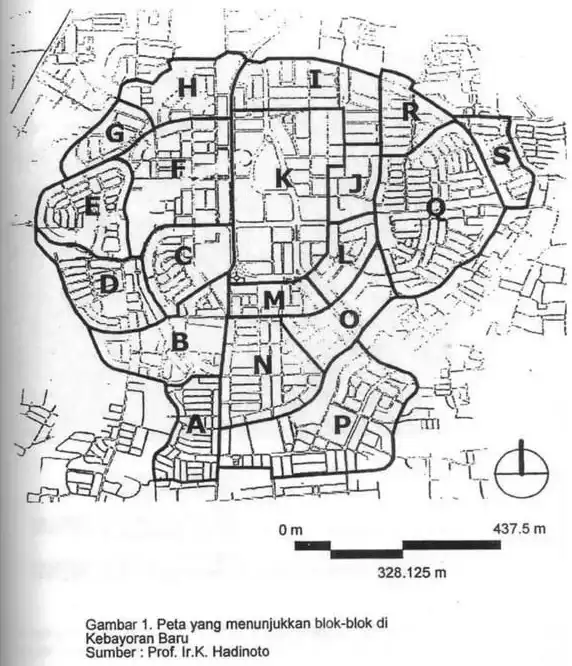 Peta blok kawasan Jakarta Selatan