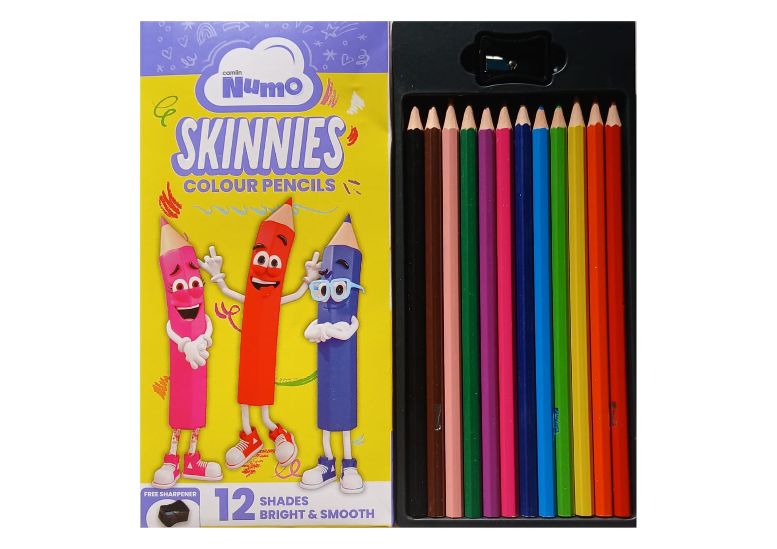 Numo Skinnies Pencil Colours - 12 Shades