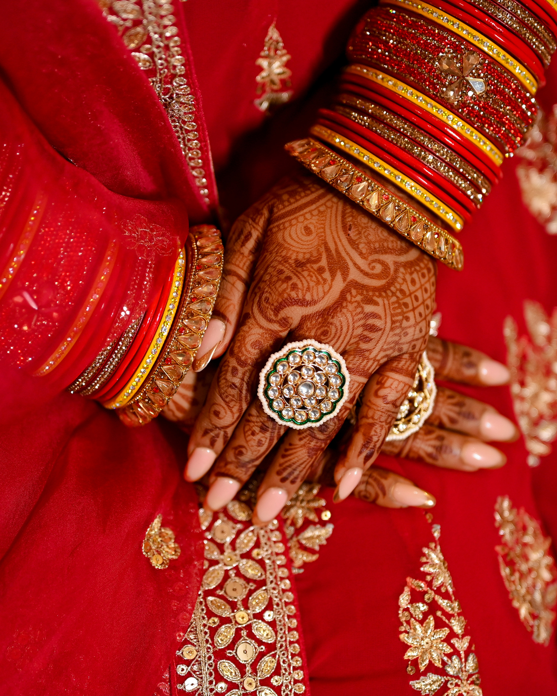 Wedding Ceremony with Bokeh Lights