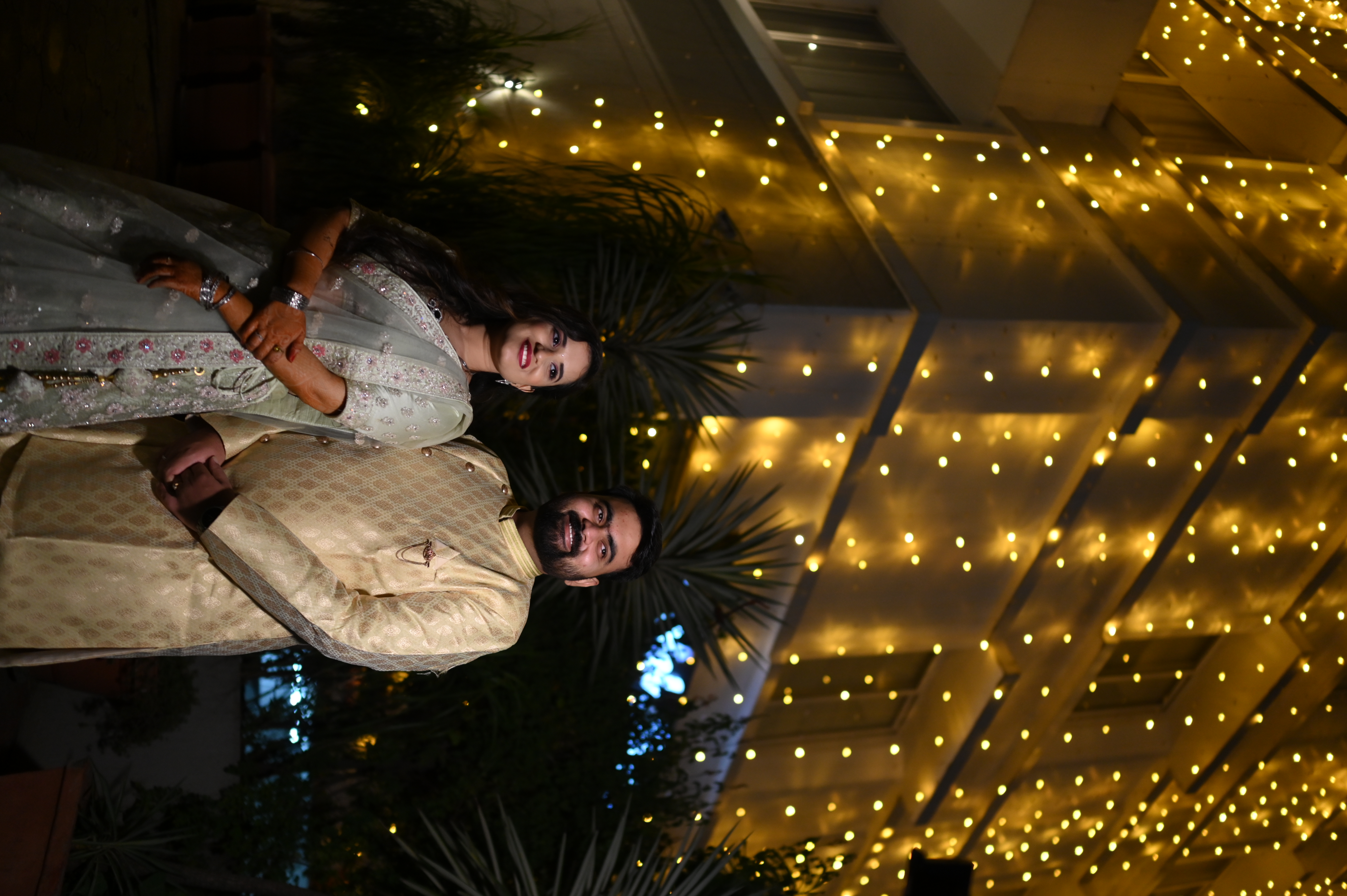 Wedding Ceremony with Bokeh Lights