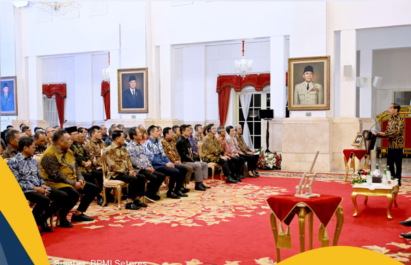 Menteri AHY Hadiri Pemberian Penghargaan Agricola Medal kepada Presiden Joko Widodo
