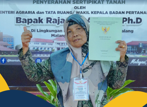 Berdiri Sejak 1995, Rumah Warga Kota Malang Akhirnya Bersertipikat Berkat PTSL