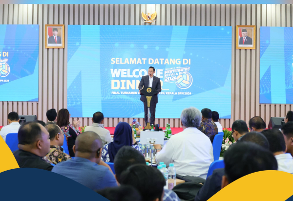 Lolos ke Final, Menteri AHY Sambut Kehadiran 8 Kontingen Turnamen Voli Menteri ATR/Kepala BPN Cup 2024 dalam Welcome Dinner