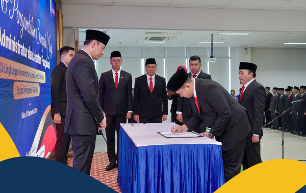 Lantik 327 Pejabat Kementerian ATR/BPN, Menteri AHY Harapkan Pejabat yang Dilantik Berikan Dampak Terbaik bagi Institusi dan Masyarakat