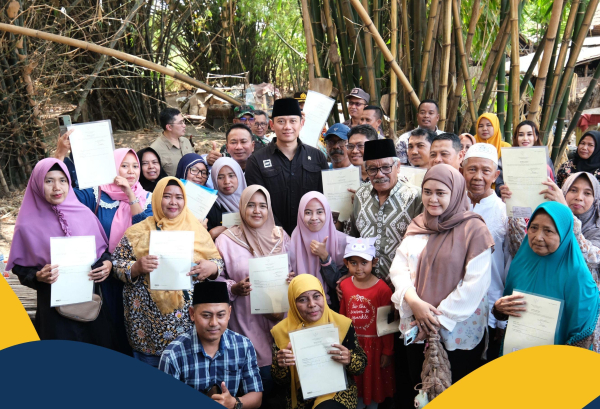 Di Pasuruan, Menteri AHY Ajak Masyarakat Daftarkan Tanahnya untuk Mendapatkan Nilai Ekonomi dan Modal Usaha