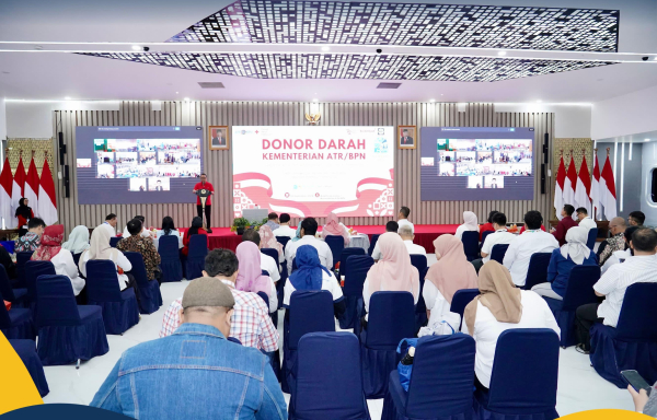 Perkuat Rasa Kebersamaan dan Kepedulian terhadap Sesama, Kementerian ATR/BPN Gelar Donor Darah HANTARU 2024