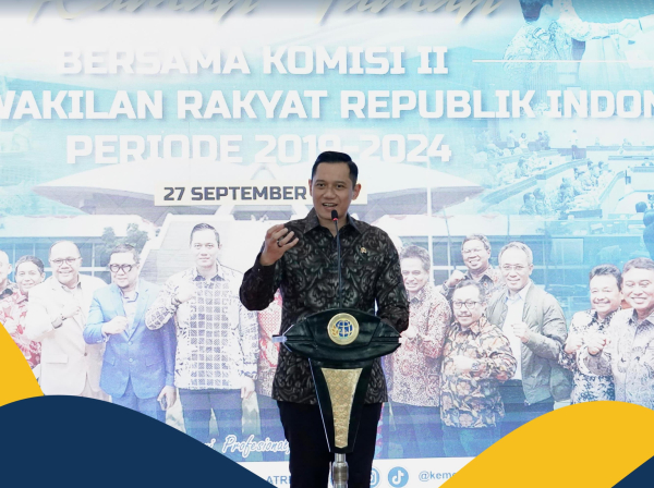 Menteri AHY Sampaikan Apresiasi atas Dukungan Komisi II DPR RI bagi Program Kementerian ATR/BPN