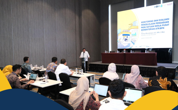 Lakukan Monitoring dan Evaluasi Pengelolaan Pengaduan, Kepala Biro Humas Kementerian ATR/BPN Imbau Bentuk Area Perubahan yang Lebih Kreatif, Inovatif, dan Solutif