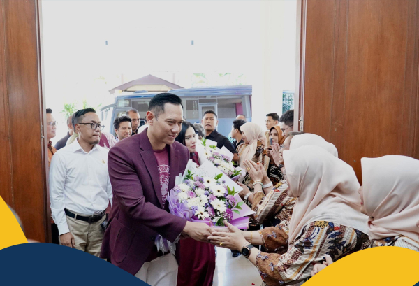 Tiba di Surabaya, Menteri AHY akan Ujian Terbuka Doktoral dan Deklarasi Kota Lengkap