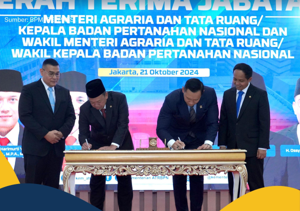 Sertijab Menteri dan Wakil Menteri ATR/BPN, Nusron Wahid: Siap Lanjutkan yang Dirintis para Pemimpin Pendahulu