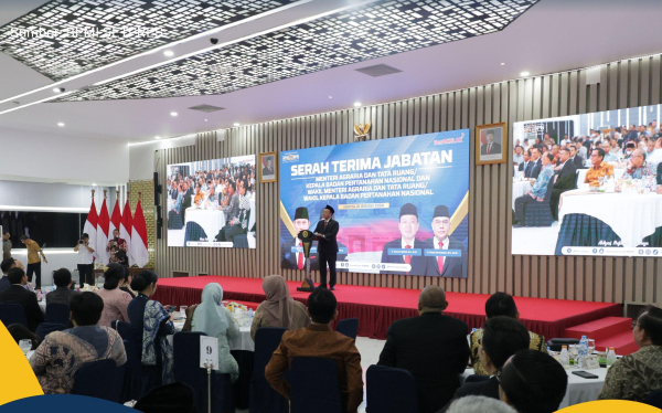 Kenal Baik, Menteri ATR/Kepala BPN Ajak Tamu yang Hadir dalam Sertijab untuk Doakan Almarhumah Ibu Ani Yudhoyono