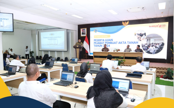Buka Ujian PPAT 2024, Wamen Ossy Harapkan PPAT Turut Dukung Layanan Pertanahan yang Adil, Merata, dan Berkesinambungan