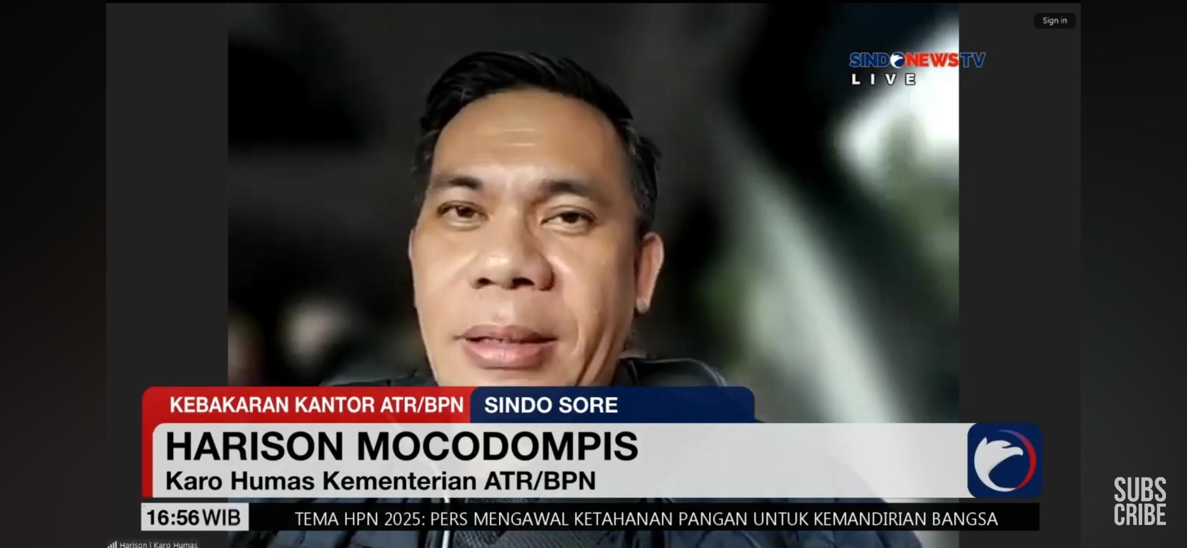 Kebakaran di Kementerian ATR/BPN, Secara Fungsi Tidak Ada yang Terganggu, Kepala Biro Humas: Kita Tetap Bisa Melayani Masyarakat