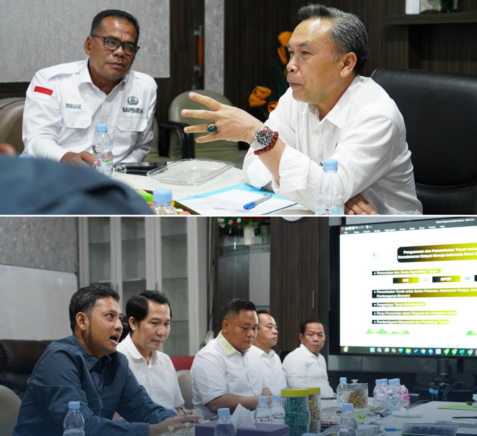 Kantor Pertanahan Kabupaten Serang bersama BAPENDA (Badan Pendapatan Daerah) Kabupatenn Serang melaksanakan rapat koordinasi