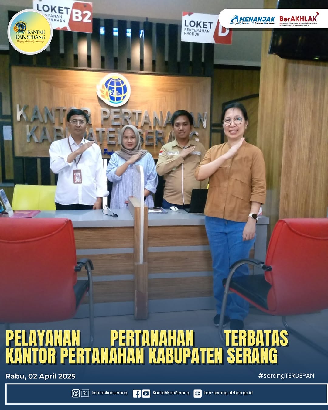 Pelayanan Pertanahan terbatas