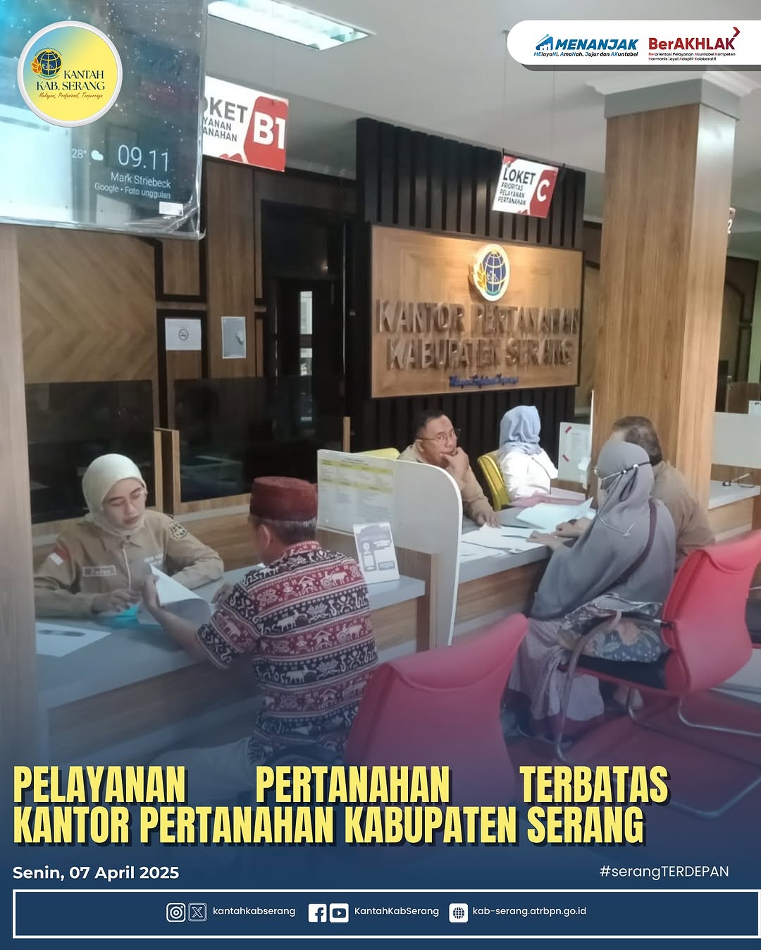 LAYANAN TERBATAS KANTAH KABUPATEN SERANG