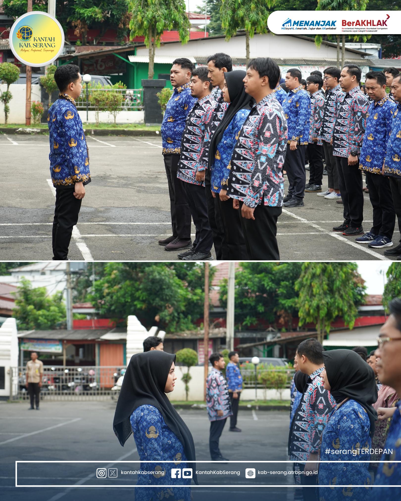 APEL PAGI RUTIN KANTOR PERTANAHAN KABUPATEN SERANG