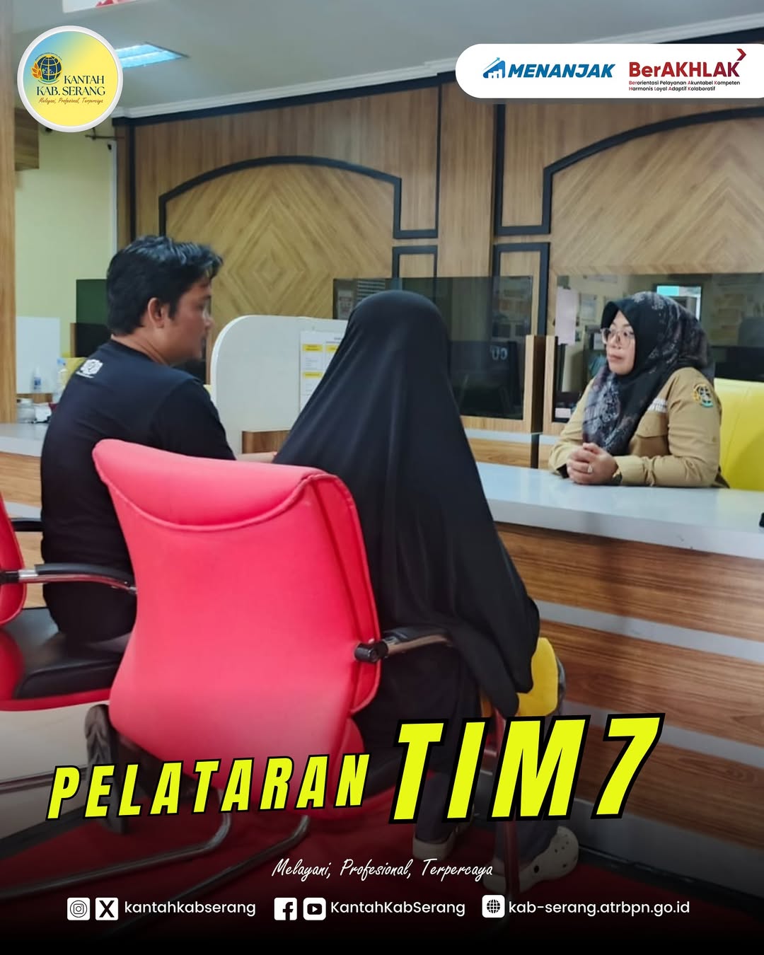 KANTOR PERTANAHAN KABUPATEN SERANG GELAR PELAYANAN PERTANAHAN AKHIR PEKAN