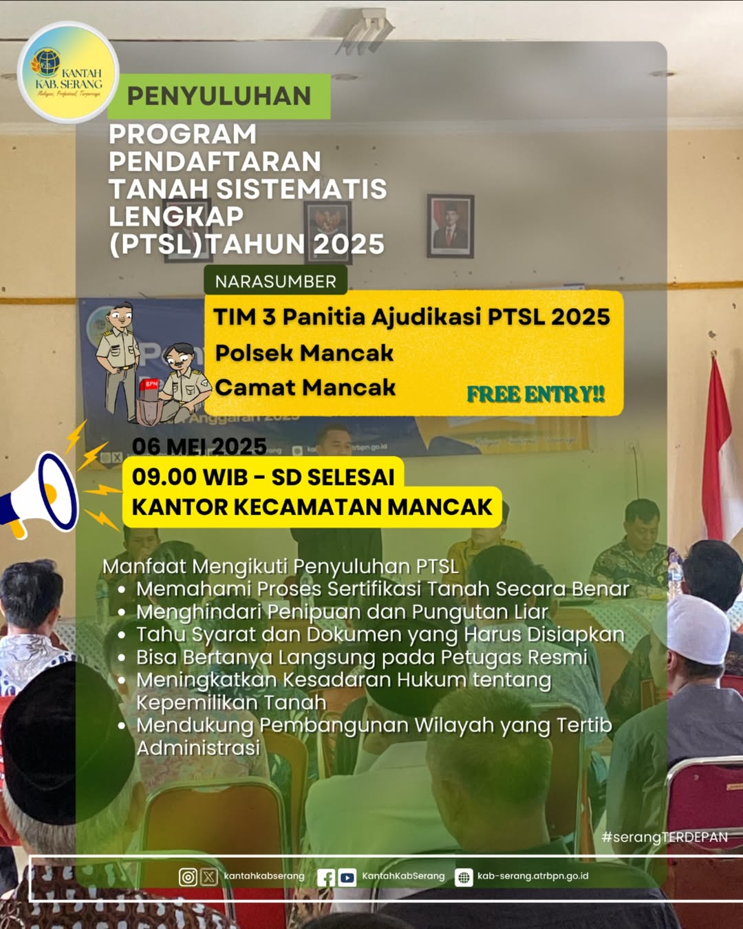 GELAR PENYULUHAN PTSL TAHUN 2025 DI KANTOR KECAMATAN MANCAK