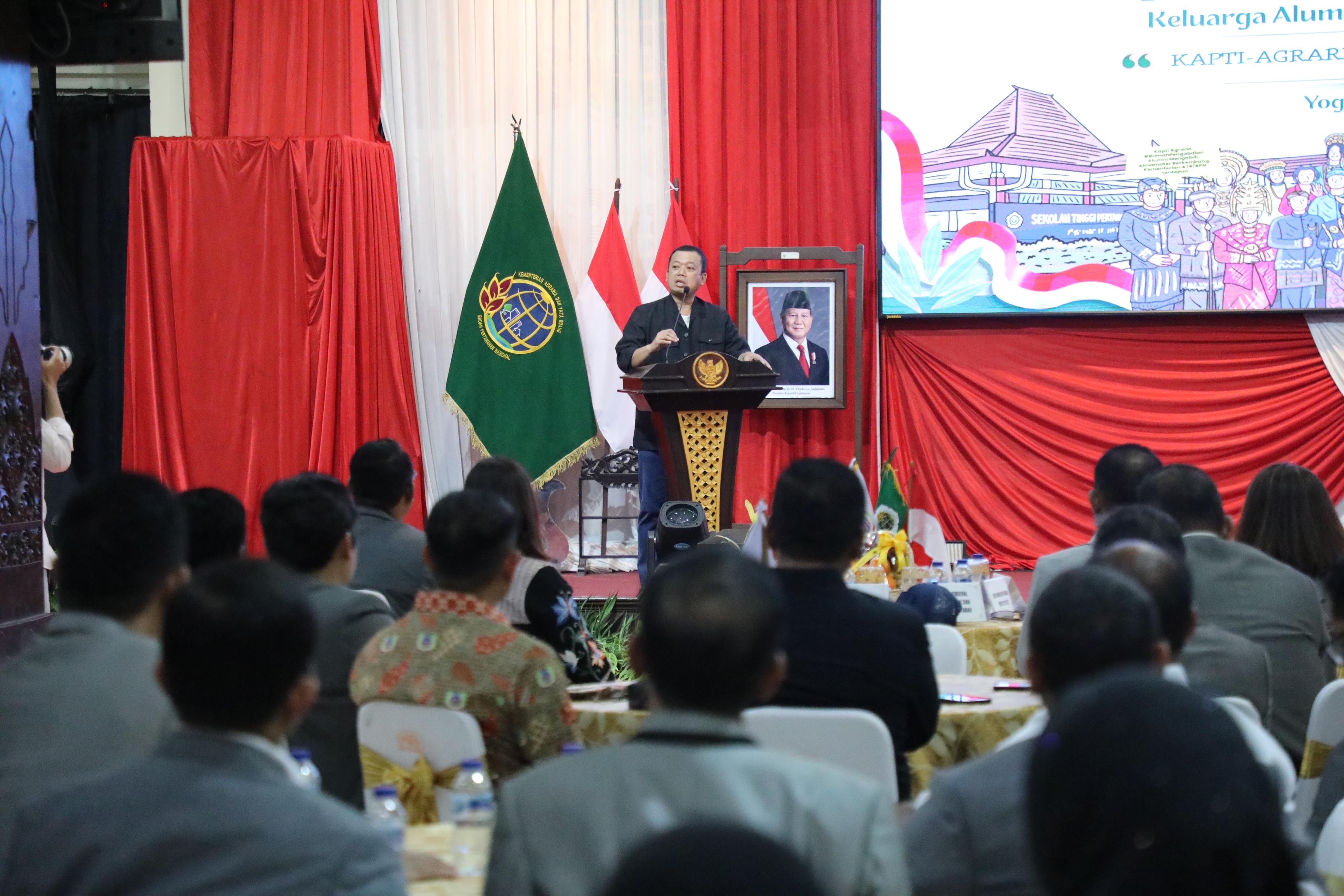Beri Arahan di Munas KAPTI-Agraria 2025, Menteri Nusron Tekankan Peran Alumni dalam SDM dan Layanan Pertanahan
