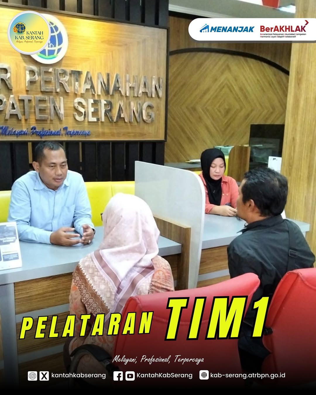 GELAR PELAYANAN PERTANAHAN AKHIR PEKAN KANTOR PERTANAHAN KABUPATEN SERANG