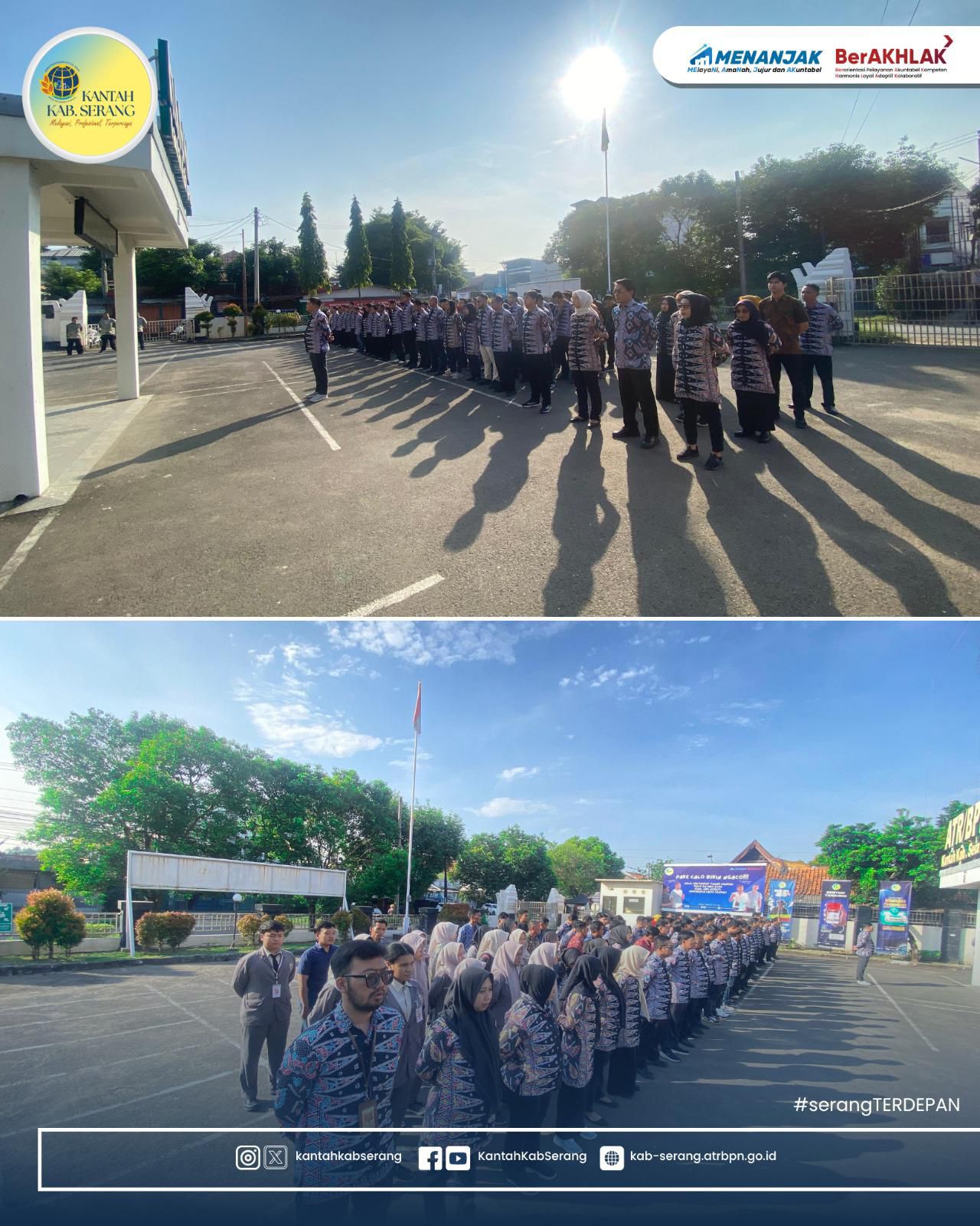 GELAR APEL PAGI RUTIN DENGAN SEMANGAT 