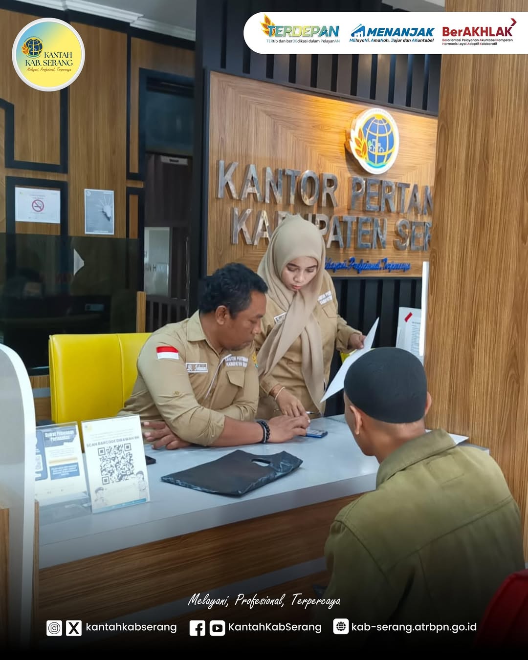 Setiap hari sabtu Kantah Kab Serang Membuka Pelayanan Pertanahan Akhir Pekan
